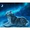 Sparkly Selections Two Wolves Under the Moon Diamond Art Kit, Round Diamonds